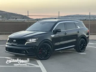  13 كايا سورينتو /2020 فل الفل  فتحة سقف بانوراما  2x4 ///200Hp  ديزل  2200cc  فل الفل مسكر بلاك