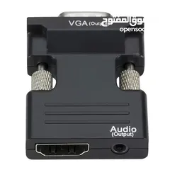  14 Converter  HDMI to VGA with Audio محول مع صوت