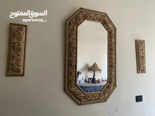  10 طاولة شاشة تلفزيون  اسود زجاج طبقات  من الامارات مرآة حائط