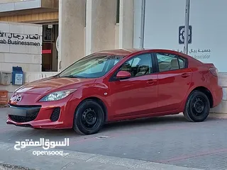  18 مازدا زوم 3 موديل 2014 خمري // مميزة جدآ