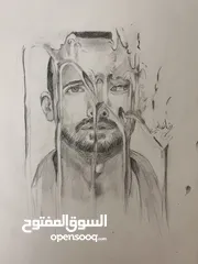  28 لوحات فنية مرسومة يدوي و لوحات حسب الطلب و تصاميم منشورات مواقع التواصل الاجتماعي