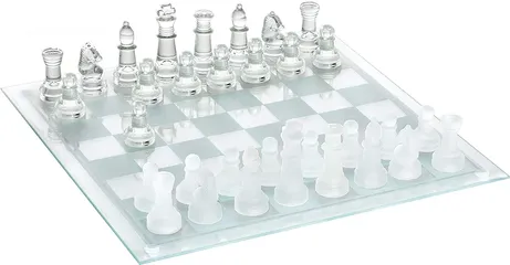  4 بورد شطرنج كرستال زجاج