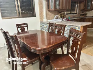  3 طقم كنب دمياطي  -وطاولة سفرة 6 مقاعد