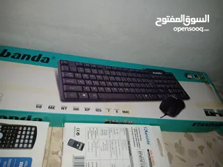  3 اغراض مكتبية -مايك - -كيبورد وماوس bandaKM-88 بسعر رخيص