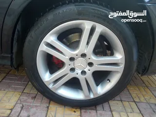  3 جنطات مرسيدس الفنجارد مع كوشوك شبه جديد  بيع او بدل