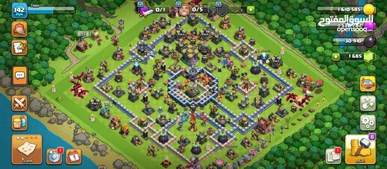  8 للبيع حساب كلاش اوف كلانس تاون 14 شبه ماكس