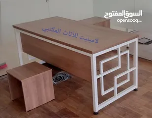  13 مكتب مدير مع جانبية ادراج وطاولة بسعر منافس والتوصيل مجاني داخل عمان