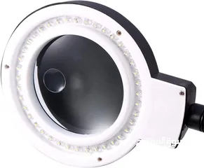  4 تيبل لامب اضاءة مع عدسة مكبرة 5X 10X Magnifying Glass Table lamp, 40 LED Stand Magnifier & Desk Lamp