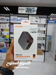  1 Porodo Wireless Conference Speaker Omni-Directional Audio Pickup - Black