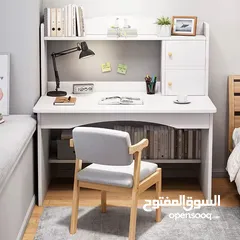  5 مكتب فخم مع رفوف وخزانتين متوفر بلونين  بسعر عرض