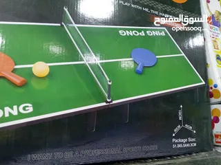  2 طاولة تنس   لعبة التنس تحدي و خفه و سرعة بديهه و استجابه للاطفال طول 90 سم