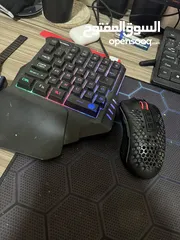  1 ماوس reddragon m505 wireless  Mini keyboard fantech rgb