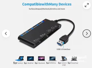  4 USB 3.0 Memory Card Reader - 20 JD