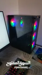 3 PC GAMING CASE BLACK  GTX1650  i5  الجهاز فقط...12400    تبريد قوي جداا 4 مراوح RGB