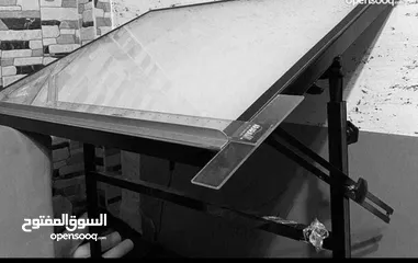  3 مرسم هندسي زجاج الشف المضيء قياسات: ‏A0 =120*80 ا