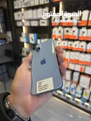  3 IPHONE 14 (128GB) USED LIKE NEW ///  ايفون 14 128 مستعمل بحاله الجديد كفاله فليك موبايل سنتين