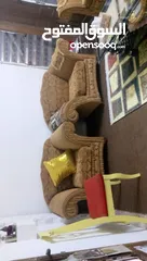  3 كنب خشب زان تفصيل