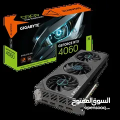  1 Gigabyte GeForce RTX 4060 EAGLE OC 8GB GDDR6  RTX 4060 للبيع
