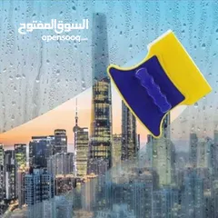  4 ممسحه الزجاج المغناطيسيه للشبابيك النوافذ تنظيف الزجاج شكل مثلث او مربع