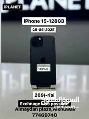  1 iPhone 15 -128 GB - Greatest performance- warranty 26/6/25