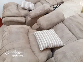  11 طقم كنب دب امريكي الاصلي فاخر فخم  +طقم دب وريكلاينر فخم  جدا وكالة للبيع بسعر رائع  التوصيل مجاني