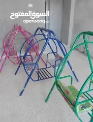  7 مرجيحة مزدوجة للاطفال   تمنح الطفل جوا من المتعة واللعب  مرجيحه حديد بمواصفات عاليه وتصنيع