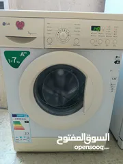  1 غسالة ال جي 7 كيلو  بحالة جيدة جدا