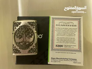  4 Zippo Lighter - Armor Tree of Life Antique Silver