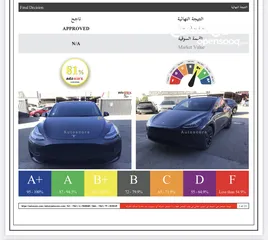  25 Tesla Model Y 2021 Long Range Dual Motor   B+جمرك جديد ، فحص كامل اوتوسكور