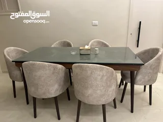  1 سفره ب 6 كراسي للبيع