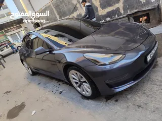  6 تيسلا 3 موديل 2021 لونج رينج دول موتور جمرك جديد