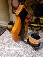  3 ثريا خشب اجنبي من اسبانيا علي شكل كامان