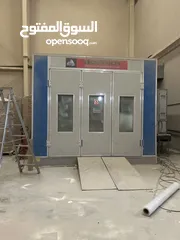  1 Full size paint booth with diesel heater and air dryer