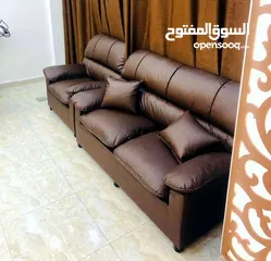  7 طقم الكنب المكتبي كنب طبي 4 مقاعد بسعر مميز  متوفر الان باللون الاسود والبني الغامق