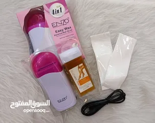  1 جهاز الشمع رول + هدية (شمع رول الايطالي + مناديل الشمع)سهل وسريع الاستخدام من دون الم ووقت قصير