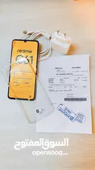  1 هاتف realme جديد  استعمال يومين مع ملحقاته + كفالة 18 شهر