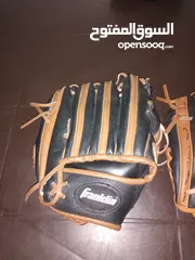  2 Franklin Kids Baseball Glove 4809-9 1/2 Inch Durabond Lacing Left Hand mitt قفاز بيسبول
