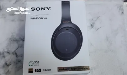  1 sony m3 headset noise canceling ( جديد)  عزل صوت الضوضاء