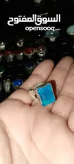  7 خواتم فضة مرصعة بأحجار كريمه اصليه