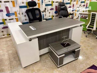  20 مكتب مدير مودرن (اثاث مكتبي -خشب-زجاج ) elegant modern office furniture desk