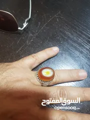  1 خاتم يمني عقيق حر
