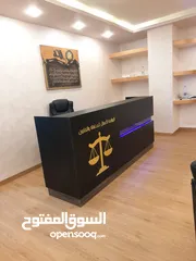  26 كاونتر استقبال فاخر _ ريسبشن مع إضاءة  للبيع من المصنع بسعر الجملة شامل التوصيل عمان زرقاء