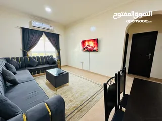  3 ارقى شقة مفروشة في عجمان المويهات  2  الفرش جديد شامل كافة الفواتير وموقع حيوي