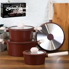  5 جهّزي مطبخك بأفضل الأطقم وبألوان تخطف الأنظار!*طقم الطهي الملوكي الفاخر وألوان تناسب ذوقك الرفيع