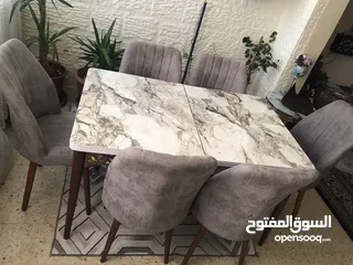  3 طاوله سفره تركي 6مقاعد استعمال اسبوع عرسان سعر الشراء 250 وسعر البيع 200 للبيع بداعي السفر