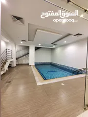  1 للايجار دوبلكس ارضي مع سرداب مع حمام سباحة خاص بالزهراء