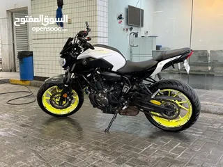  7 Yamaha MT07, 2018 in excellent condition