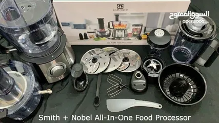  1 محضر طعام سميث + نوبل الكل في واحد بقدرة 1100 واط (سعة 2.4 لتر وسعة إبريق الخلاط 1.5 لتر)