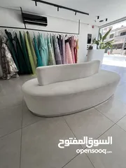  2 كنابية تفصيل ديكور لون ابيض