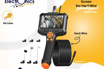  1 كاميرا على سلك بطول 5 متر مع شاشة Endoscope 5M with Screen Hard Wire